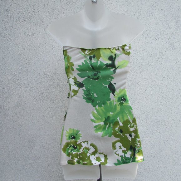 INC multi color gold sequins tube top L - Picture 7 of 7